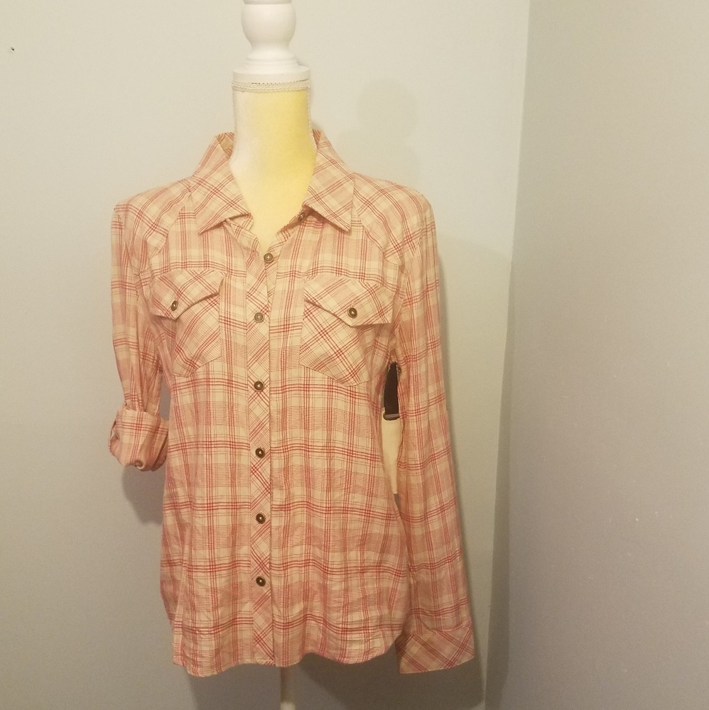 Anthro Ash & Ember Trent flannel shirt
